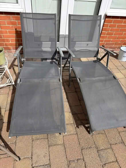 Photo of free Two metal and mesh sunbeds (Dovercourt CO12) #1
