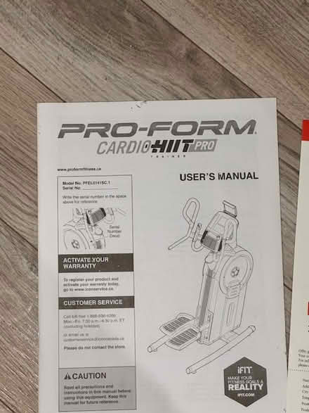 Photo of free Pro-Form Elliptical Machine (Stouffville Arena) #1