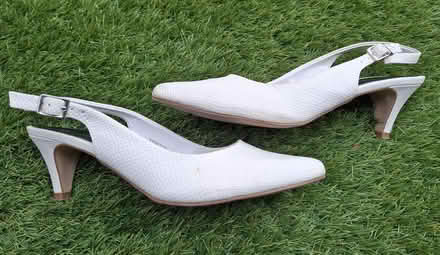 Photo of free Womens size 4 white shoes (Boughton Monchelsea ME17) #2
