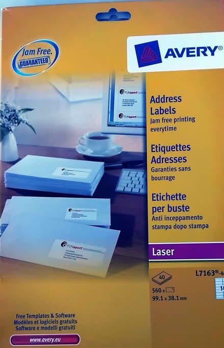 Photo of free Avery Address Labels (Talbot Village BH12) #1