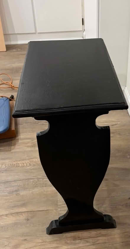 Photo of free Vintage Black Lyre-Base Side Table (Belmont, MA) #2