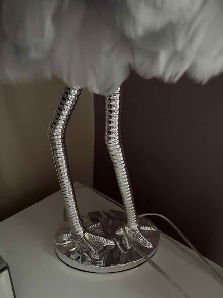 Photo of free Grey feather table lamp (Hyde, SK14) #3