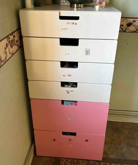 Photo of free IKEA kids drawers, double bed and chair (Hornchurch RM11) #1