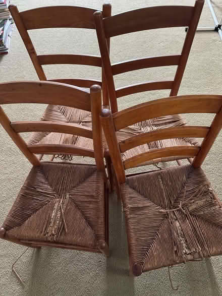 Photo of free Wood chairs (quantity 4) (Mount Vernon, Va) #1