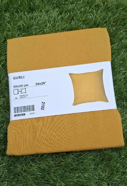 Photo of free Mustard yellow cushion cover (Boughton Monchelsea ME17) #1
