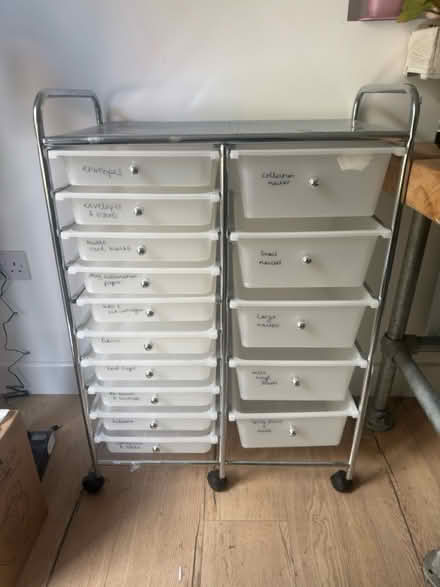 Photo of free Plastic drawer set on wheels (L16 Childwall) #1