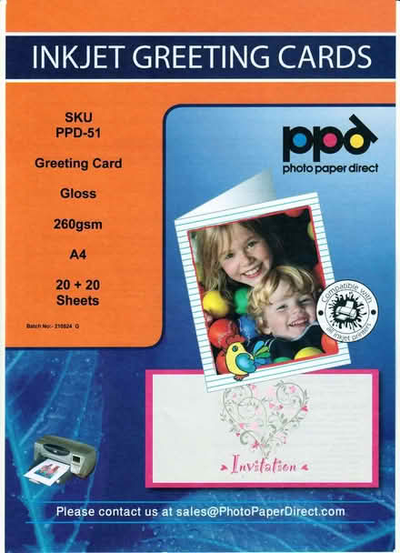 Photo of free 260gm Greetings Card Paper (Talbot Village BH12) #1
