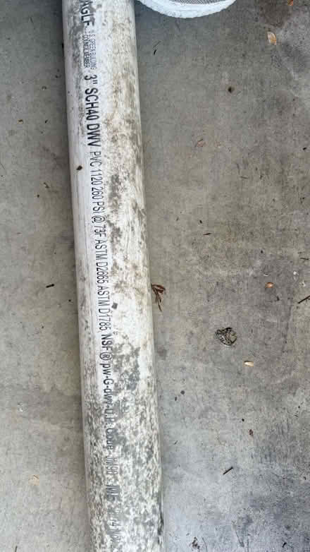 Photo of free 10 foot PVC pipe 3” diameter (Essex) #2