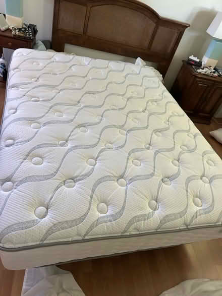 Photo of free Mattress, Box Spring, frame (Carol Stream Il) #1