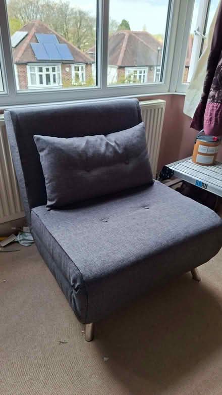Photo of free Grey chair bed (single) (Greenhill S8) #2