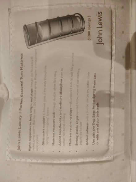 Photo of free 2 single john Lewis mattresses (Jericho OX2) #4