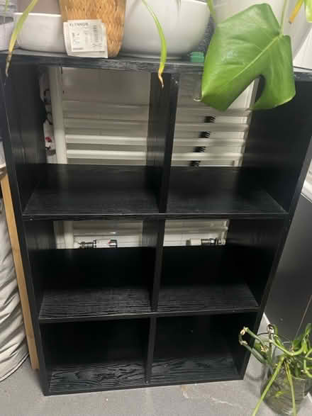 Photo of free Black Ikea shelving unit (West Green Road N15) #1