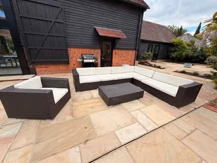 Photo of free Rattan pool furniture (Rg9 Binfield Heath) #1