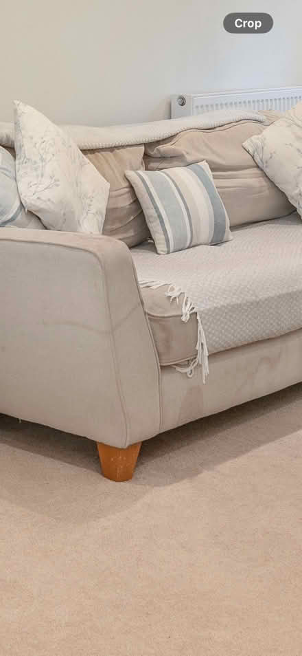 Photo of free Cream 3 seater sofa (Horley OX15) #2