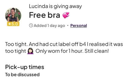 Photo of free Pink bra (gu12) #3