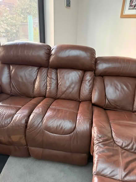 Photo of free Leather electric 2 & 3 seater sofa (Alton GU34) #2