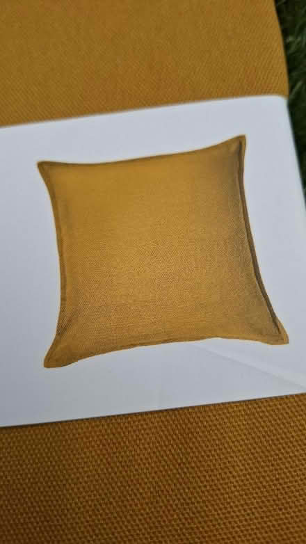 Photo of free Mustard yellow cushion cover (Boughton Monchelsea ME17) #3