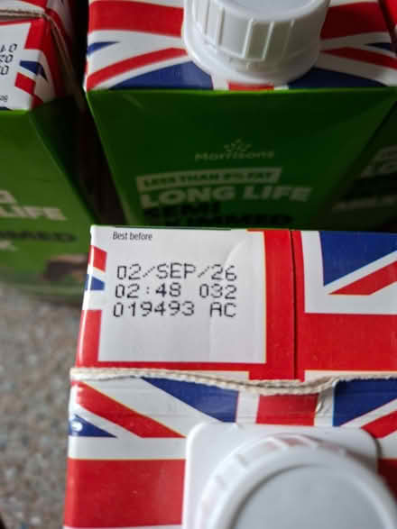 Photo of free 4x1 litre semi skimmed long life milk (Willingdon BN22) #2