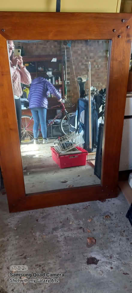 Photo of free Oak framed tall mirror (Danbury CM3) #1