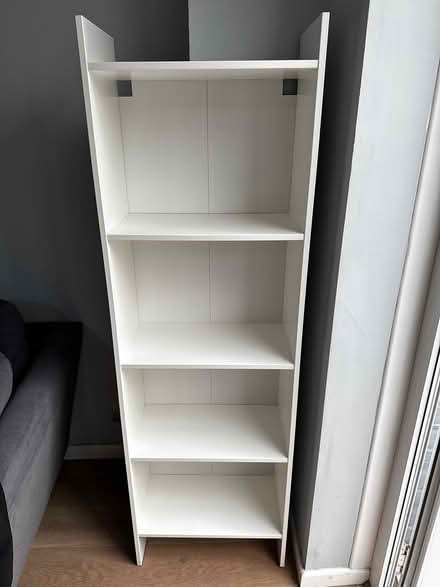Photo of free Tall white display cabinet (E14 Bow Common nr Poplar) #1