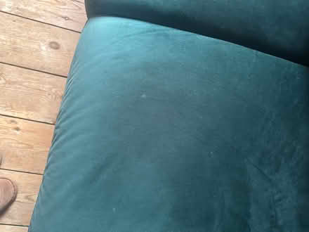Photo of free Velvet Green Dunelm sofa (Biggleswade SG18) #2