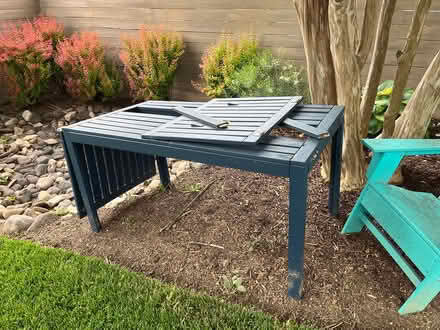 Photo of free Broken outdoor wood table (Brightwood, DC) #2
