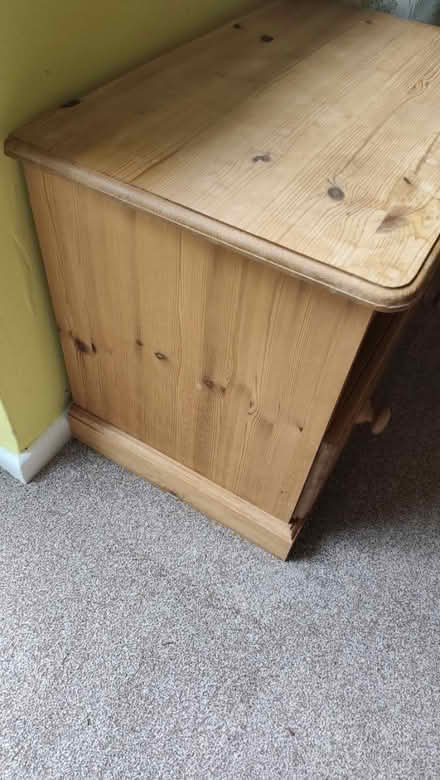 Photo of free TV unit solid pine (Wessex Road SN14) #2
