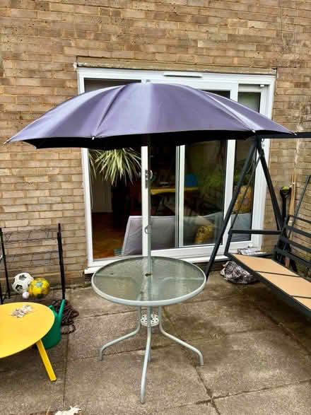 Photo of free Garden table / umbrella (Bromley / Hayes BR2) #1