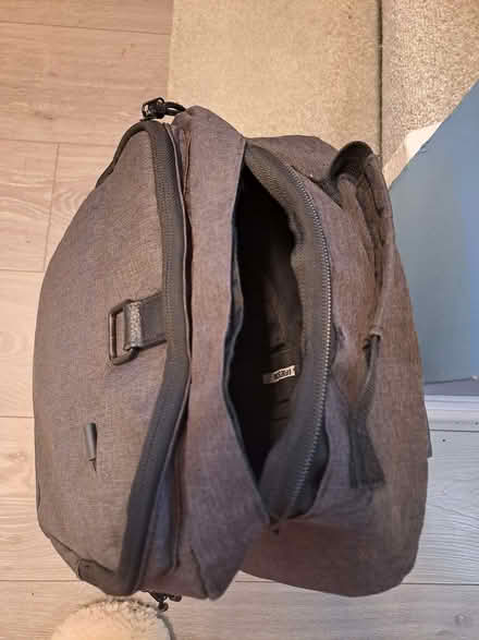 Photo of free Grey rucksack with rip (Manor S2) #2