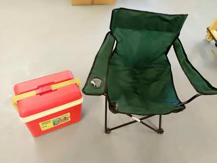 Photo of free fold up camping chair & cool box (Pontefract) #1