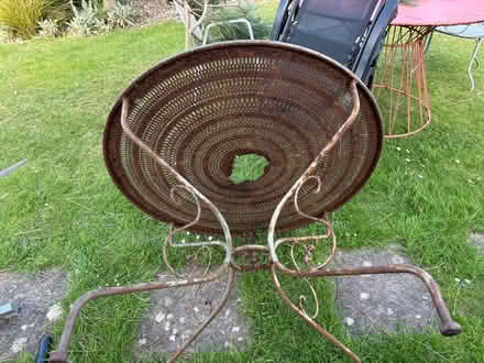 Photo of free Garden table. 1950s French. Restoration project? (Seaford BN25) #2