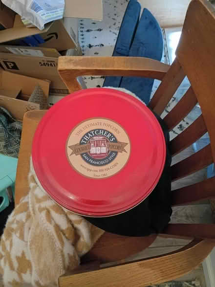 Photo of free Large Popcorn Tin (Vacaville) #1