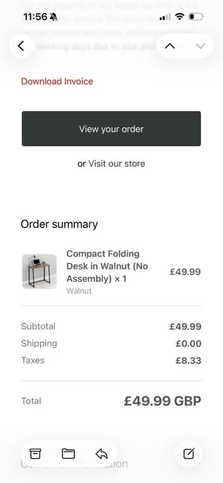 Photo of free Fold away desk (Waltham Abbey) #2