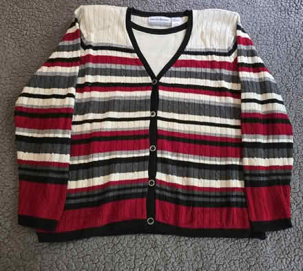 Photo of free Red White Black Striped Sweater Top (West 7th) #1