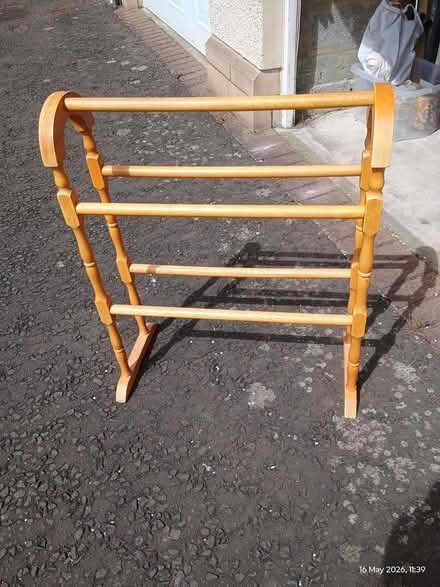 Photo of free Wooden towel rail (Marchmont EH9) #1