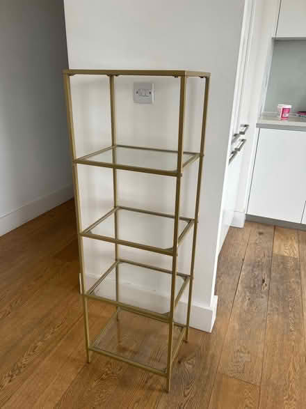 Photo of free Gold glass shelves (Finsbury Park N7) #1