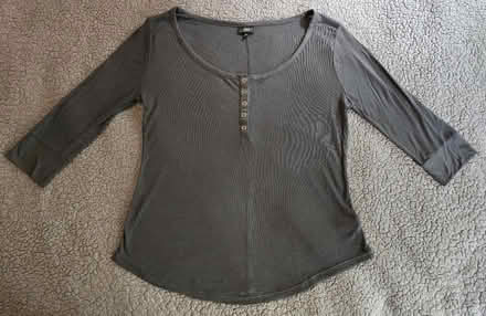 Photo of free Thin Gray 3/4 Sleeve Henley XL (West 7th) #1