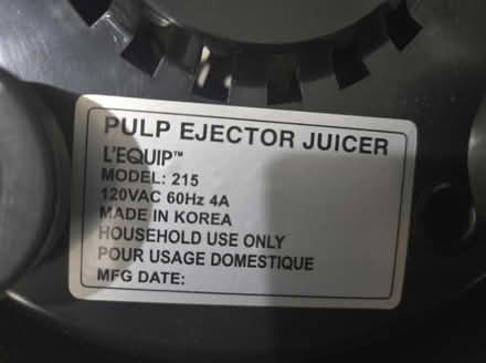 Photo of free Juicer (Plano) #2