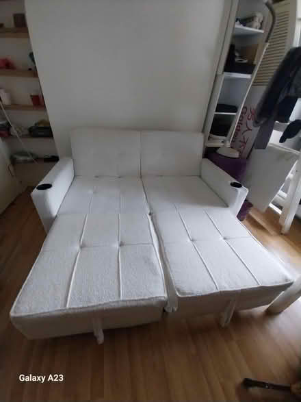 Photo of free Wayfair 2 seater white sofabed (Bayswater W2) #2