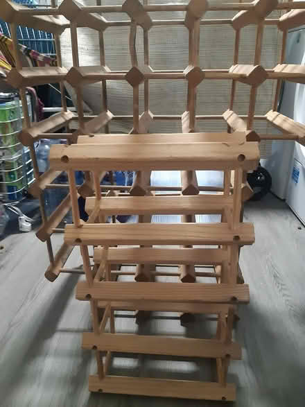 Photo of free 2 Wooden wine racks that fit well (Edinburgh EH17) #1