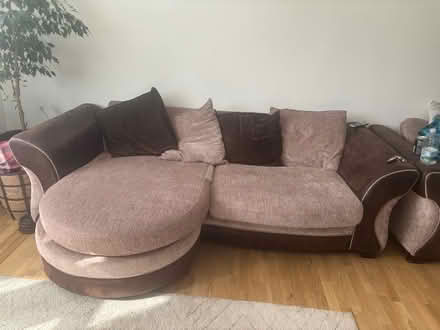 Photo of free Large sofa, small sofa bed,armchair and footstool (Yeading UB4) #3