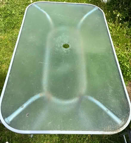 Photo of free Garden Table, 4 chairs w/parasol (East Kilbride) #1