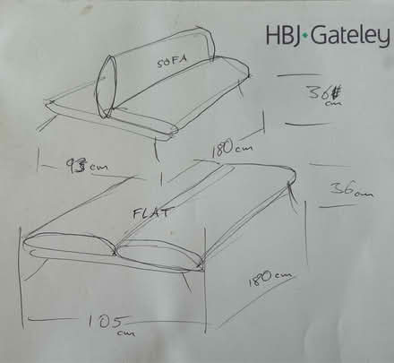 Photo of free Blue John Lewis Sofa Bed (Lymm) #3