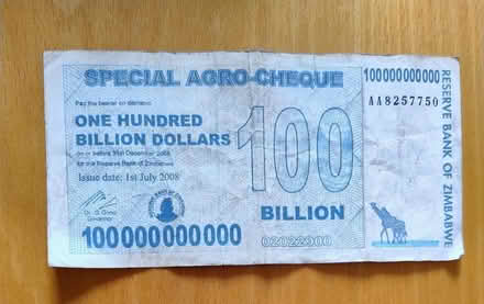 Photo of free Bank Note from Zimbabwe (Dunblane FK15) #1
