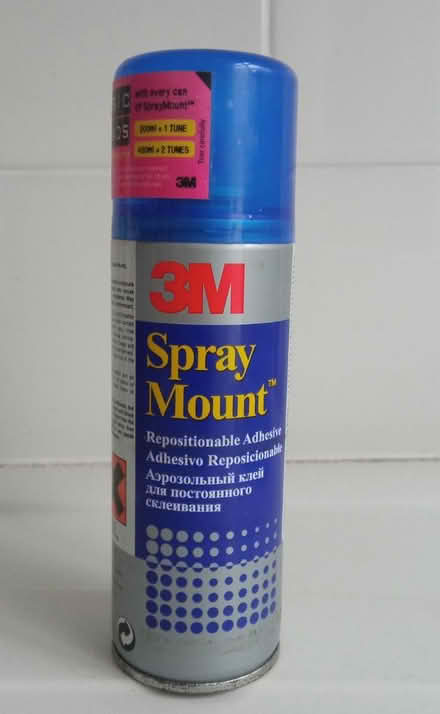 Photo of free Spray mount repositionable adhesive (east twickenham) #1