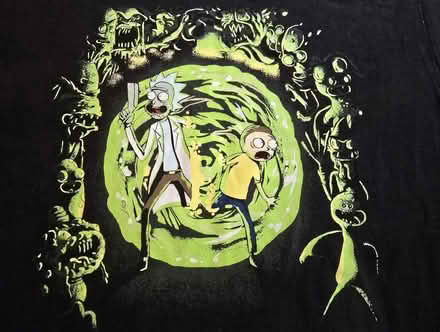Photo of free Rick and Morty Black Tee Medium (West 7th) #2