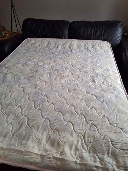 Photo of free Brown leather sofabed (Bishop's Stortford CM23) #2