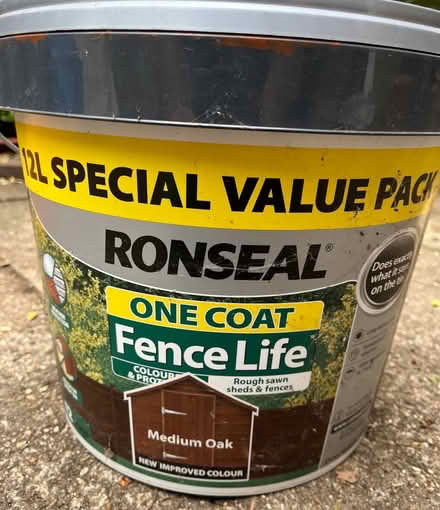 Photo of free Ronseal One Coat Fence Life (High Wycombe HP12) #1