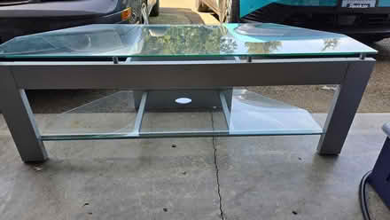 Photo of free TV stand with Glass Top and Shelf (SW Portland/NW Lake Oswego) #2