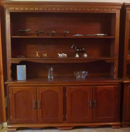 Photo of free display wall unit bookcase cabinet sideboard cupboard w (Bowers Gifford SS13) #1